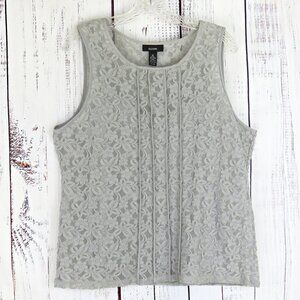 Alfani Gray Stretch Lace Shell Tank Top.....1026